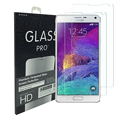 [2-Pack] 11TT Samsung Galaxy Note 4 Tempered-Glass Screen Protector with 0.26mm 9H Hardness 2.5D Curved Edge
