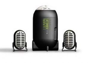 Altec Lansing XA3021 2.1 Speakers (3-Speaker, Black & Silver)