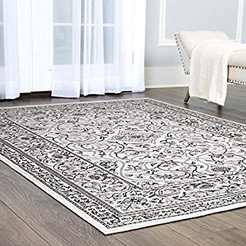 Home Dynamix Nicole Miller Patio Country Amelia 5'2" x7'2 Indoor/Outdoor Area Rug Gray/Black