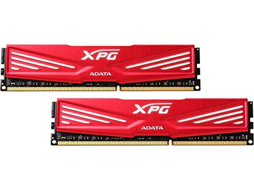 ADATA XPG V1 DDR3 1600MHz (PC3-12800) 16GB (2x8GB) Desktop Memory, Red (AX3U1600W8G11-DR)