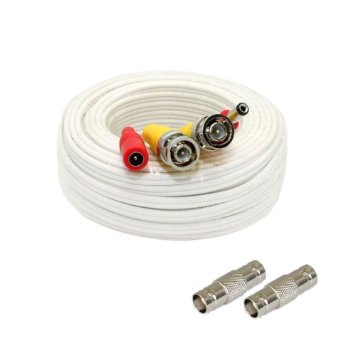 Pre-made All-in-One BNC Video and Power Cable Wire Cord with Connector for CCTV Security Camera (25Ft, 50Ft, 60Ft, 100Ft, 125Ft, 150Ft, 200Ft available)