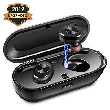 Wireless Earbuds, Upgraded Noise Cancelling Bluetooth Earbuds with 3D Stereo Sound Wireless Headphones Wireless Sport Earbud with Breathing Mini In-Ear Sports Earphones Car Headset with Mic for iPhone