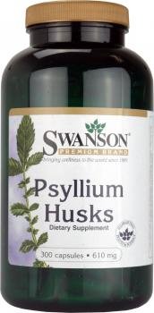 Swanson Psyllium Husks 610mg, 300 Capsules