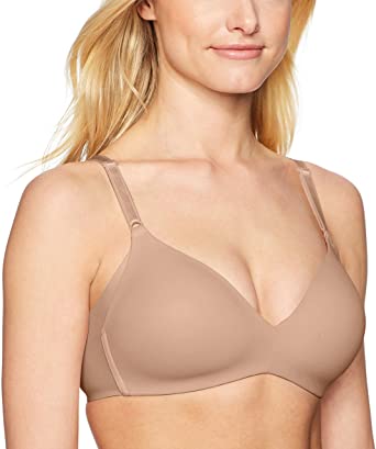 Warners Womens Blissful Benefits No Side Effects Smoothing Wirefree Bra T-Shirt Bra