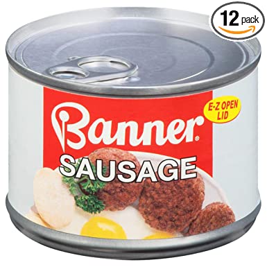 Banner Sausage, Canned Sausage, 10.5 OZ (Pack of 12)