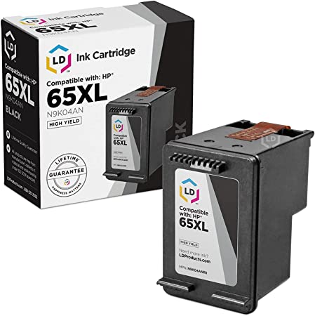 LD Products Remanufactured Ink Cartridge Replacements for 65XL N9K04AN HP 65xl Black Ink Cartridge High Yield for HP Deskjet 2652, 3722, 3730, 3732, Envy 500 Series 5010, 5020, 5032, 5052 (Black)