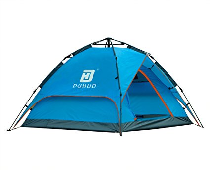 Duhud Waterproof Instant Tents Pop-up Tents in 30 Seconds 3 Person 3 Season Outdoor Shelter Camping Tent