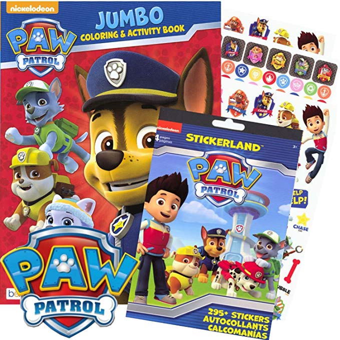 PAW Patrol Coloring Book and Stickers - 295 Stickers! by Stickerland