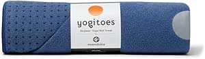 Yogitoes Yoga Mat Towel - Lightweight, Quick Drying Microfiber, Non Slip Skidless Technology, Use in Hot Yoga, Vinyasa and Power, 71 Inch (180cm), Moon