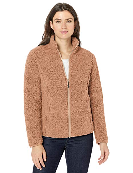 Amazon Essentials Women's Polar Fleece Lined Sherpa Full-Zip Jacket