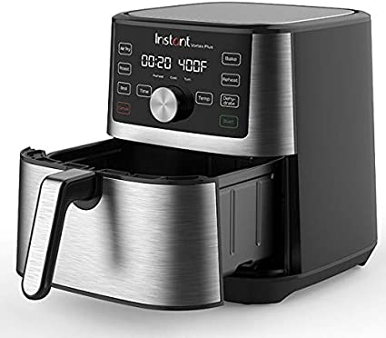 Instant Vortex Plus 6-in-1 Air Fryer, Broiler, Roaster, Dehydrator, plus Baking and Reheating, 4QT