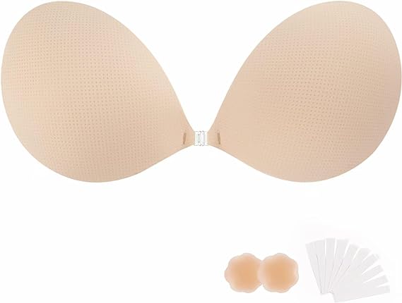 digitharbor Sticky Bras Push Up Adhesive Invisible Bra Backless Strapless Bra for Women