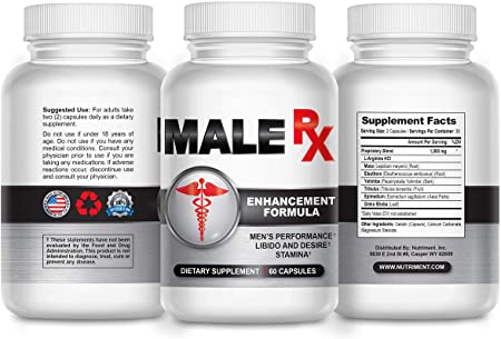 Male RX Pro- Male Enhancement Pills for Fast Growth- Enlargement Supplement Made for Men- Fast Acting and Side Effect Free- Increase Male Size and Add Inches Fast- 60 Caps