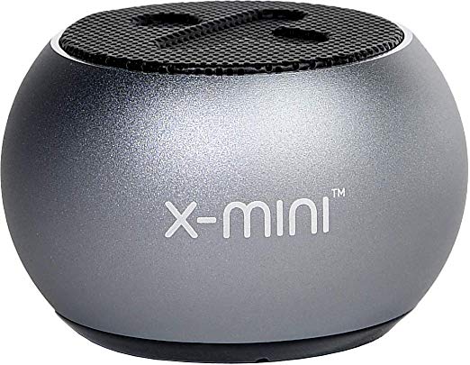 X-mini Click 2 Capsule Speaker, Portable Bluetooth Travel Outdoor with Built in Camera Shutter (Grey)