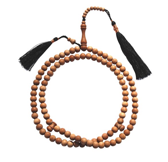 Sandalwood Prayer beads - 8mm-bead Sandal wood Tasbih Prayer Beads Misbaha Subha