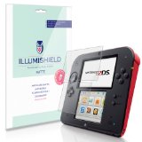 iLLumiShield - Nintendo 2DS Anti-Glare Matte Screen Protector HD Clear Film  Anti-Bubble and Anti-Fingerprint  Premium Invisible Crystal Shield - Free Warranty - 3-Pack Retail Packaging