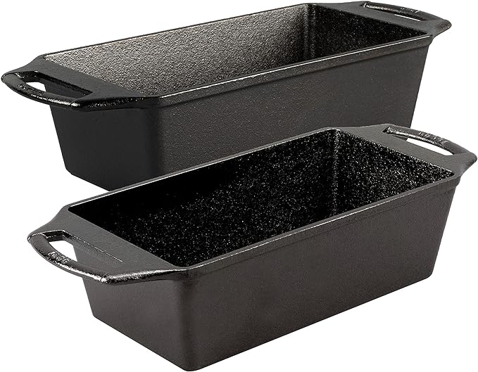 Lodge Cast Iron 2 Piece Loaf Pan Set