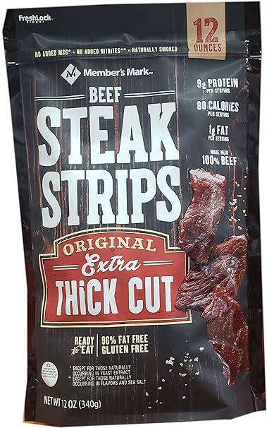 Member's Mark Steak Strips Extra Thick Cut 12 ounce