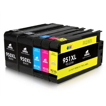 IKONG 5 Packs High Capacity Replacement for HP 950XL 951XL Ink Cartridge(1Set 1Black) Compatible with HP OfficeJet Pro 8600 8610 8620 8630 8640 8615 8625 251DW 271DW Printers