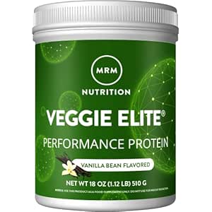 MRM Veggie Elite Dietary Supplement, Vanilla Bean, 1 lbs