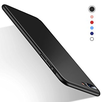 iPhone 7 Plus Case, HUMIXX Thin Sleek Fully Protective Matt Finish Hard Case Cover for iPhone 7 Plus (Black) /Skin Series/