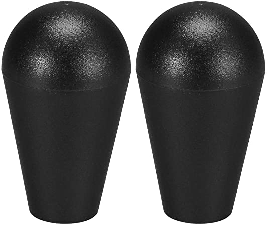 uxcell Ellipse Oval Joystick Head Rocker Ball Top Handle American Type Arcade Game DIY Parts Replacement Black 2Pcs