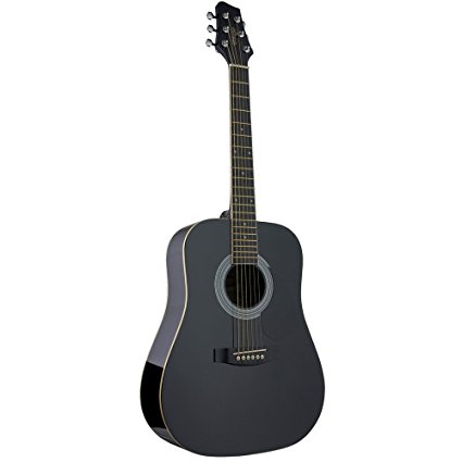 Stagg SW201 3/4 BK 3/4 Dreadnought Acoustic Guitar - Black