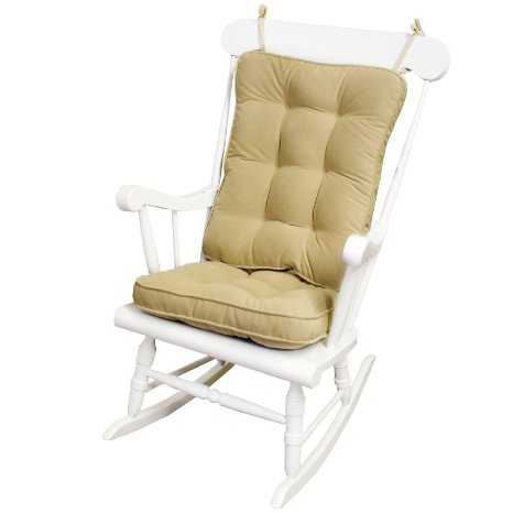 Greendale Home Fashions Standard Rocking Chair Cushion Hyatt fabric Cream