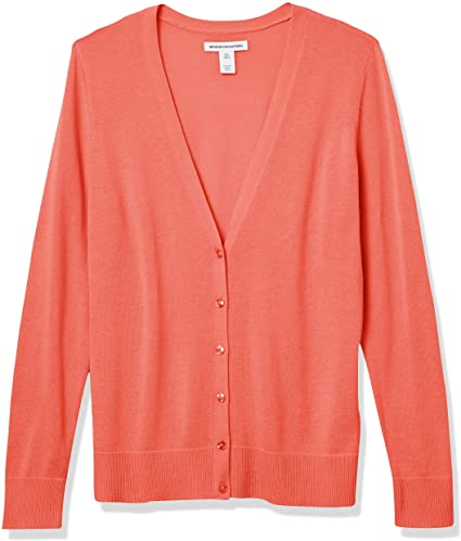 Amazon Essentials Women's Lightweight Long-Sleeve Vee Cardigan Sweater