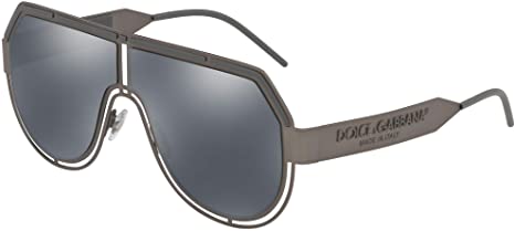 Dolce and Gabbana DG2231 12866G Matte Dark Gun DG2231 Pilot Sunglasses Lens Cat