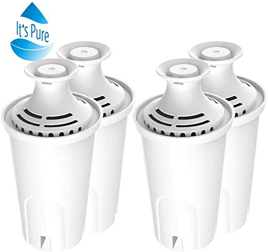 IT'S PURE Standard Water Filter Replacement for Brita 4 Packs