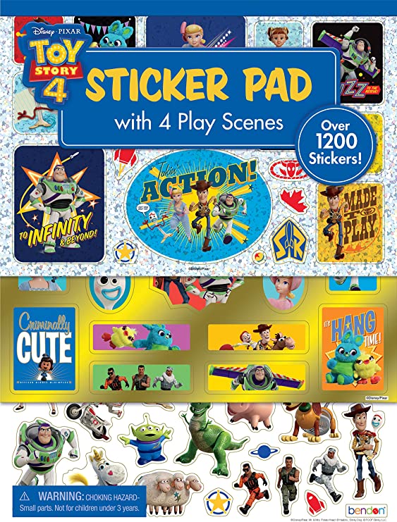 Toy Story 4 Official Sticker Pad with Play Scenes