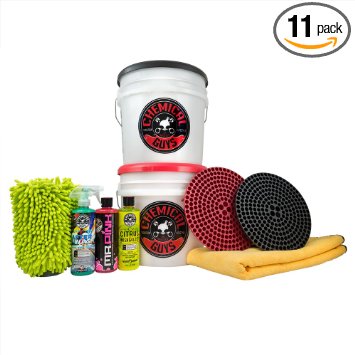 Chemical Guys HOL129    Best Two Bucket Wash and Dry Kit (11 Items), 16 fl. oz, 11 Pack