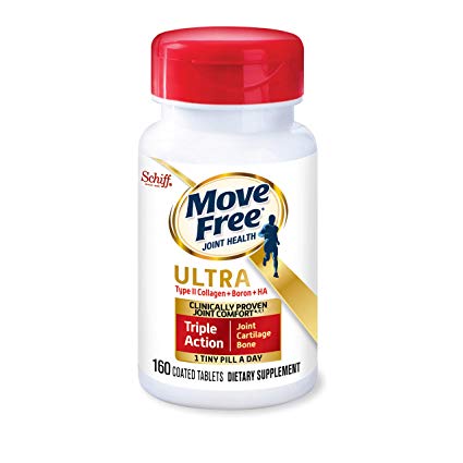 Move Free Type ii Collagen, Boron & ha Ultra Triple Action Tablets, move free (160 Count in a Bottle), 160 Count