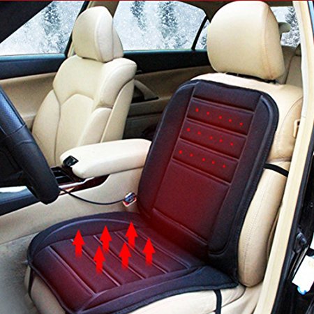 Vktech® Car Heated Seat Cushion Cover Auto 12V Heating Heater Warmer Pad Winter