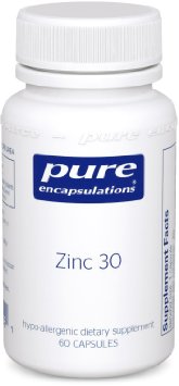 Pure Encapsulations - Zinc 30 - Hypoallergenic Supplement for Immune Support* - 60 Capsules