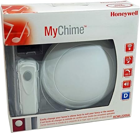 Honeywell RCWL2205A1003/W MyChime Door Chime with Push Button and Holiday Soundcard