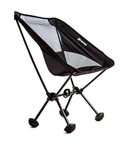 Terralite Portable Camp / Beach Chair Perfect For Beach, Camping, Backpacking, & Outdoor Festivals. Compact & Heavy Duty (Supports 350 lbs). Includes TerraGrip Feet- Won't Sink In the Sand or Mud.