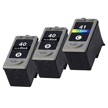 INKMATE PG-40 CL-41 PG40 CL41 Remanufactured Ink Cartridge (2 Black   1 Color) for Canon PIXMA MP210 MP450 MP460 MP470 IP2200 IP2400 IP2500