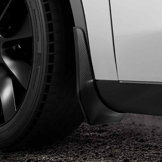 Spigen WeatherBloc Mud Flaps (Carbon Edition) All-in-One Designed for Tesla Model Y 2023