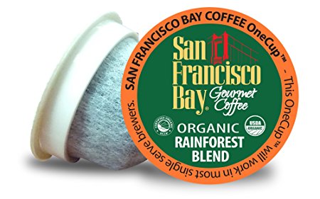 San Francisco Bay OneCup, Organic Rainforest Blend, 36 Count- Single Serve Coffee, Compatible with Keurig K-cup Brewers