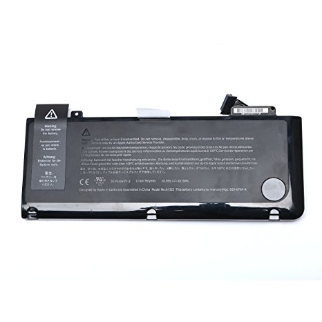 DJW 10.95V 63.5Wh Laptop Battery for Apple MacbookPro 13-Inch Unibody A1322 A1278 (2009 2010 2011 Version) MacBook Pro 13" MB990LL/A- MB990-A MB990CH-A MB990J-A [12 Months Warranty]