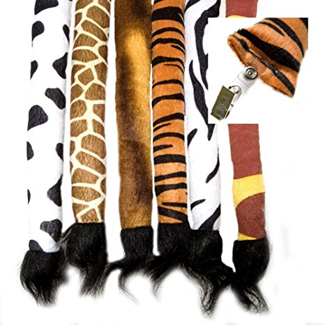 Plush Jungle Animal Costume Tails (6 pc)