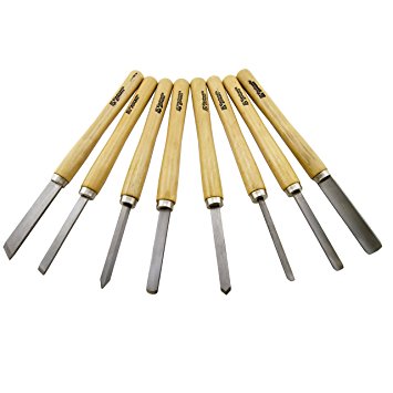 Science Purchase 8 Piece Wood Chisel Woodworking Lathe Hand Tool Set