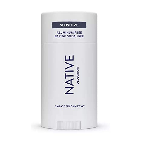 Native Deodorant- Natural Deodorant for Women and Men - Baking Soda Free - Contains Probiotics - Aluminum Free & Paraben Free, Naturally Derived Ingredients - Unscented (Sensitive)