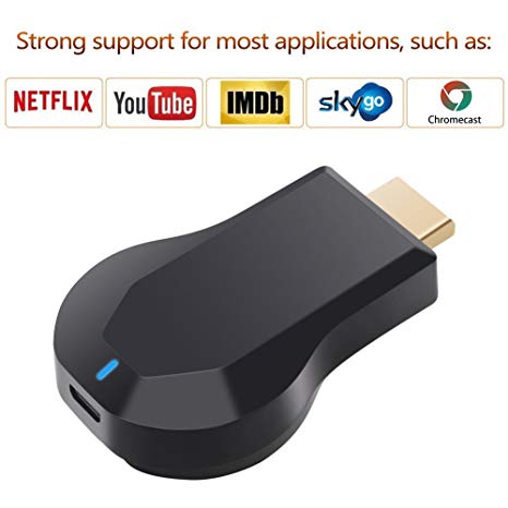 [Upgraded version, enhanced version] Wireless HDMI Screen Mirror Dongle, ATETION® WiFi Display TV Dongle Receiver 1080P Easy Sharing Wireless streaming TV Stick For iOS / Android / Mac Devices To HDTV- Via Airplay Miracast DLNA Airmirror Agreement