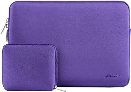 MOSISO Laptop Sleeve Compatible with MacBook Air 13 inch M2 A2681 M1 A2337 A2179 A1932 2024-2018/Pro 13 M2 M1 A2338 A2251 A2289 A2159 A1989 A1706 A1708, Neoprene Bag with Small Case, Ultra Violet