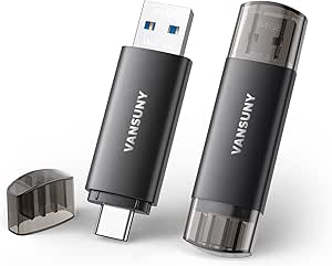 Vansuny USB C Flash Drive 64GB 2 Pack Dual USB 3.0 Drive Type C   USB Drive Type C OTG Flash Drive for Smartphone Tablet Computer Mac Laptop