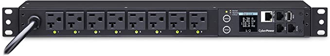 CyberPower PDU41002 Switched PDU, 120V/20A, 8 Outlets, 1U Rackmount