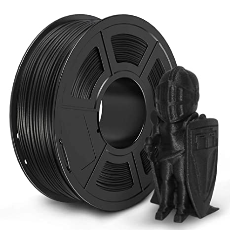 Carbon Fiber PLA, 3D Printer Filament 1.75mm, Carbon PLA Filament, Dimensional Accuracy  /- 0.02 mm, 1 kg Spool, 1.75 Carbon Fiber Black